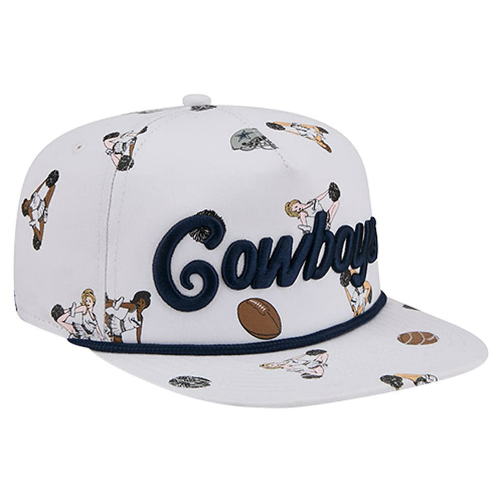 Dallas Cowboys New Era Team Cheer 19TWENTY Snapback Hat - White for sale