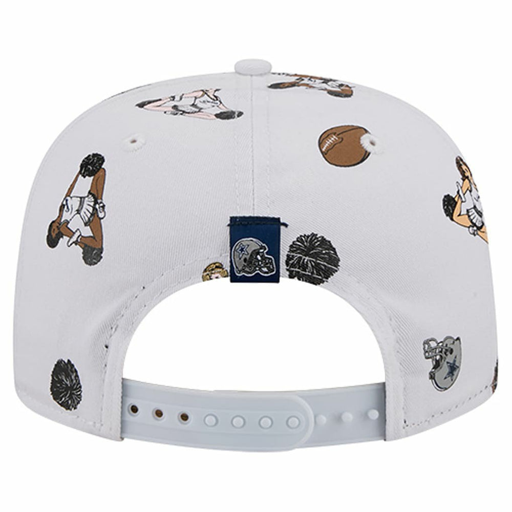 Dallas Cowboys New Era Team Cheer 19TWENTY Snapback Hat - White for sale