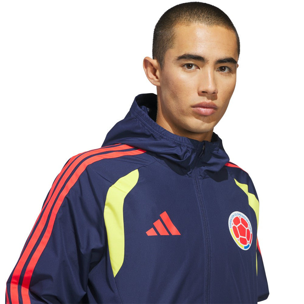 Colombia National Team FIFA x World Cup 2026 Tiro All Weather Full-Zip Jacket - Navy on sale