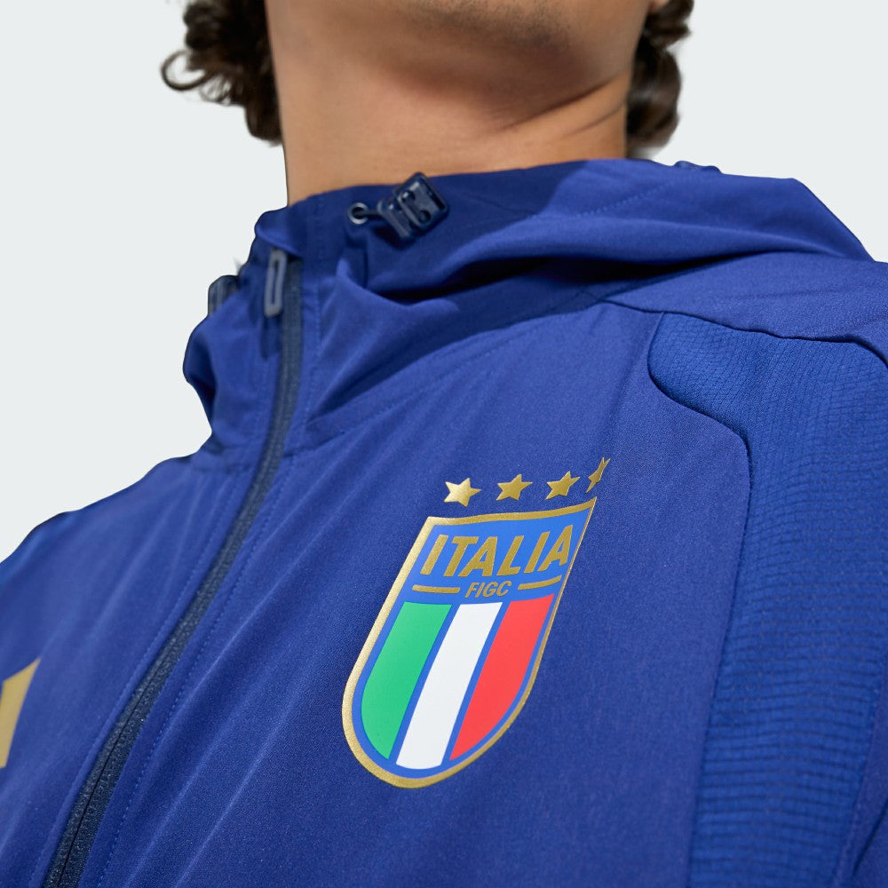 Italy National Team FIFA x World Cup 2026 Full-Zip Travel Windbreaker Jacket - Blue on sale