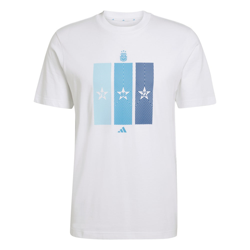 Argentina National Team FIFA x World Cup 2022 Winners Home T-Shirt - White discount