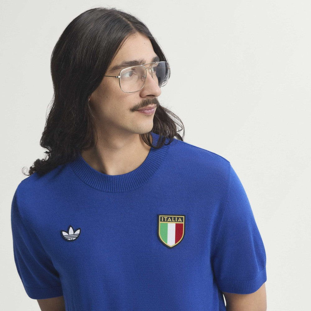 Italy National Team 1970s Fashion Jersey - Blue outlet