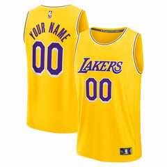 Los Angeles Lakers Fast Break Custom Jersey - Icon Edition - Gold discount