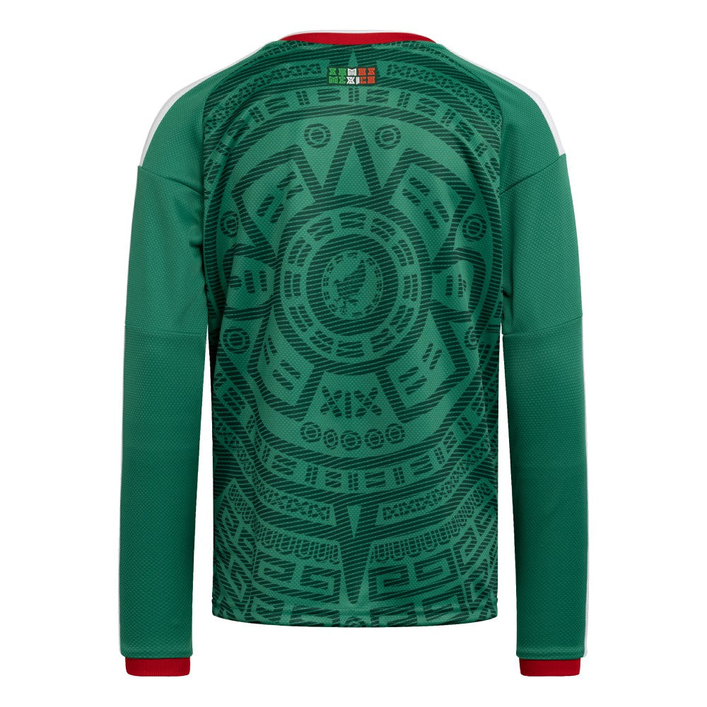 Mexico National Team Youth FIFA x World Cup 2026 Home Replica Long-Sleeve Jersey - Green sale