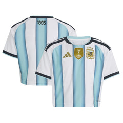 Argentina National Team Women's FIFA x World Cup 2022 Winners Home Cropped Replica Jersey - White on sale