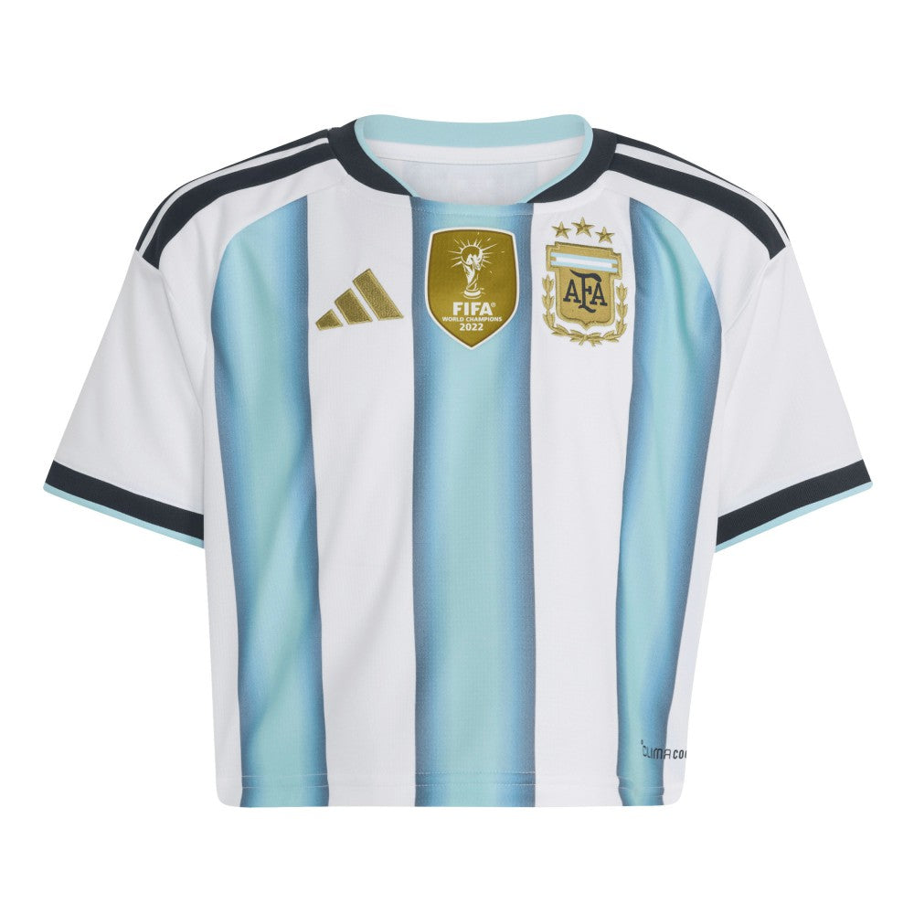 Argentina National Team Women's FIFA x World Cup 2022 Winners Home Cropped Replica Jersey - White on sale