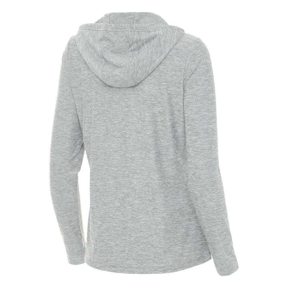 Los Angeles Angels Antigua Women's Daybreak Quarter-Zip Hoodie Heather Gray