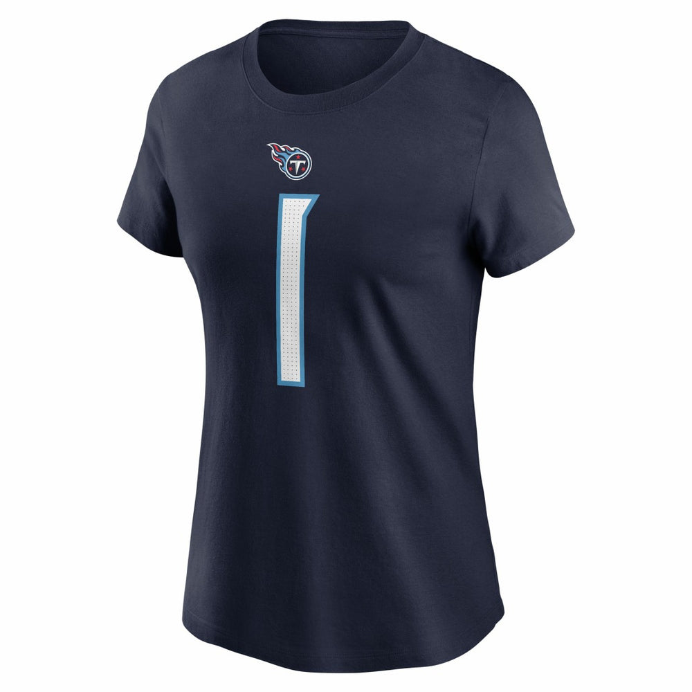 Cameron Ward Tennessee Titans Women's Name & Number T-Shirt - Navy sale