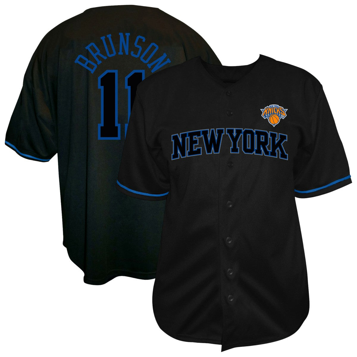 Jalen Brunson New York Knicks Big & Tall Name & Number Fashion Jersey - Black discount
