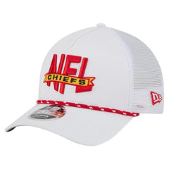 Kansas City Chiefs New Era NFL 9FORTY A-Frame M-Crown Adjustable Trucker Hat - White discount