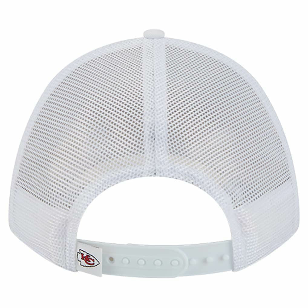 Kansas City Chiefs New Era NFL 9FORTY A-Frame M-Crown Adjustable Trucker Hat - White discount