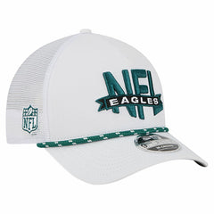 Philadelphia Eagles New Era NFL 9FORTY A-Frame M-Crown Adjustable Trucker Hat - White outlet