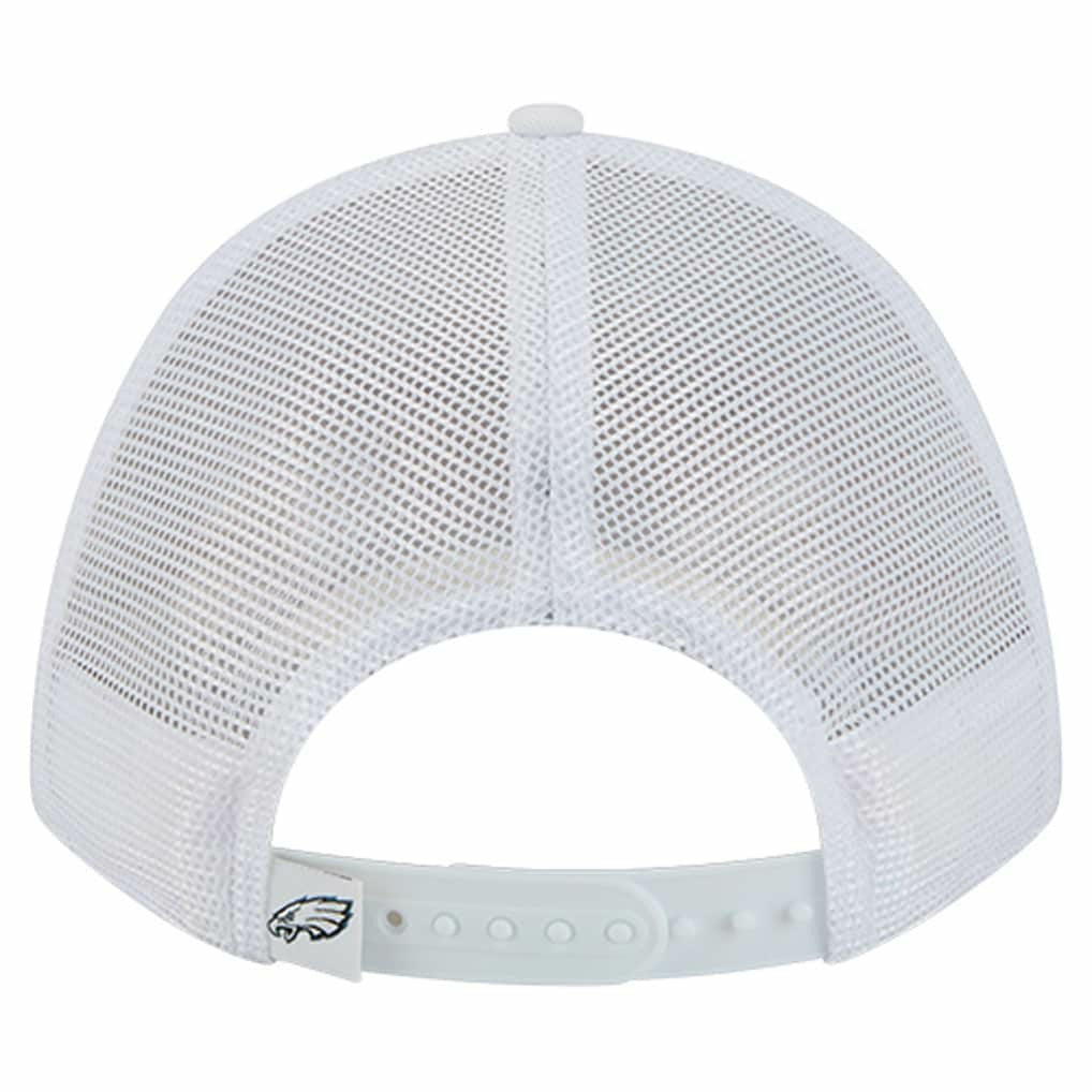Philadelphia Eagles New Era NFL 9FORTY A-Frame M-Crown Adjustable Trucker Hat - White outlet