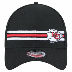 Kansas City Chiefs New Era Stripes 39THIRTY Flex Hat - Black sale