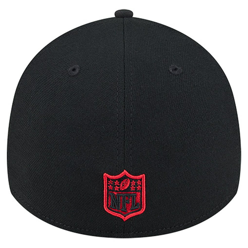 Kansas City Chiefs New Era Stripes 39THIRTY Flex Hat - Black sale