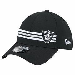 Las Vegas Raiders New Era Stripes 39THIRTY Flex Hat - Black for sale