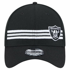 Las Vegas Raiders New Era Stripes 39THIRTY Flex Hat - Black for sale
