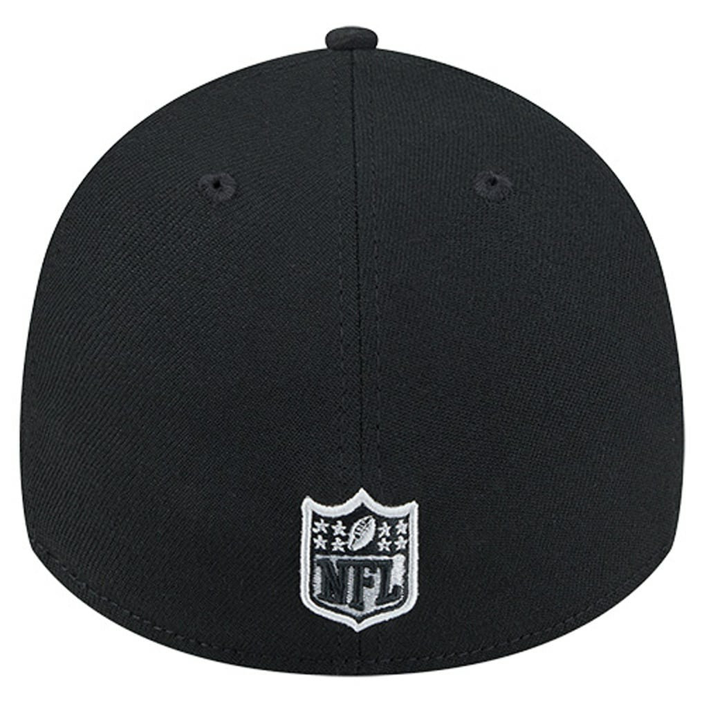 Las Vegas Raiders New Era Stripes 39THIRTY Flex Hat - Black for sale