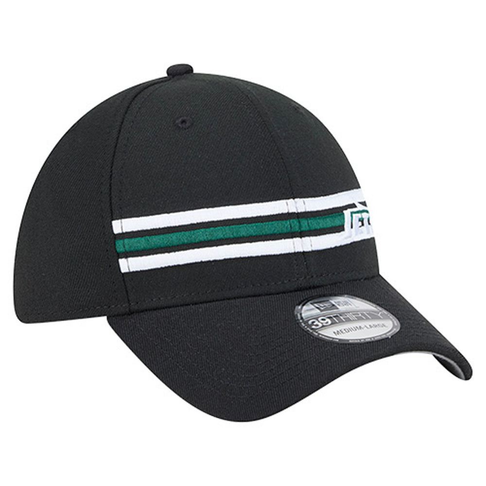 New York Jets New Era Stripes 39THIRTY Flex Hat - Black online