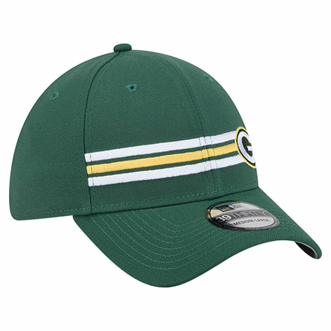 Green Bay Packers New Era Stripes 39THIRTY Flex Hat - Green sale