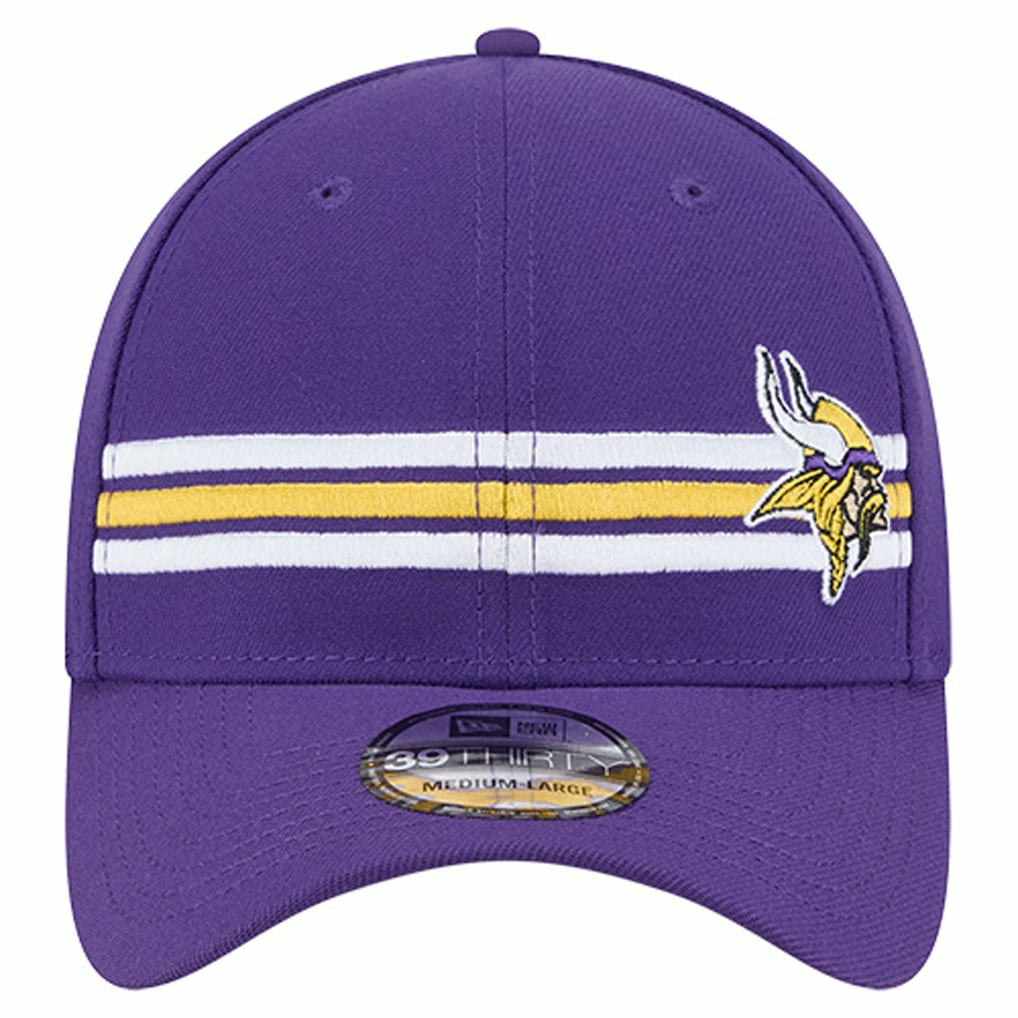 Minnesota Vikings New Era Stripes 39THIRTY Flex Hat - Purple sale