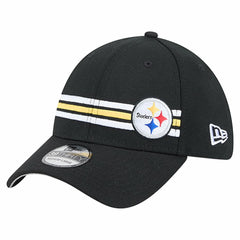 Pittsburgh Steelers New Era Stripes 39THIRTY Flex Hat - Black sale