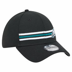 Philadelphia Eagles New Era Stripes 39THIRTY Flex Hat - Black on sale
