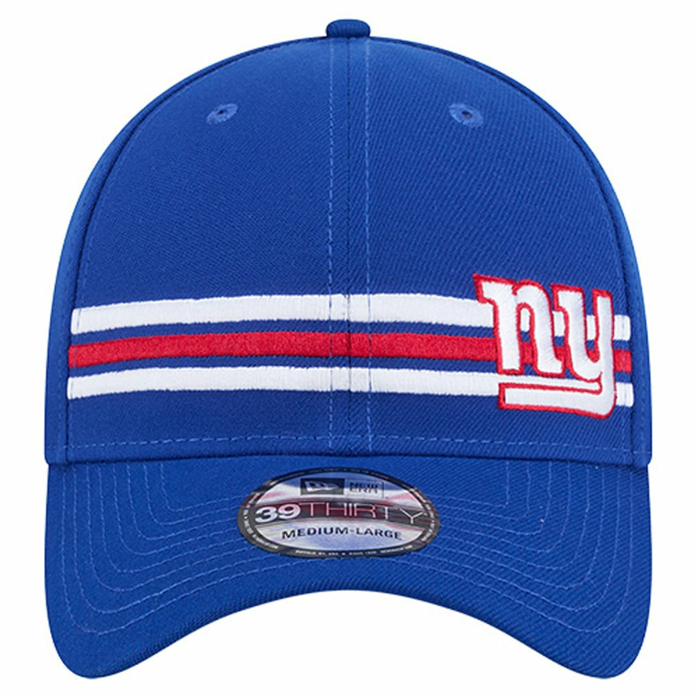 New York Giants New Era Stripes 39THIRTY Flex Hat - Royal discount