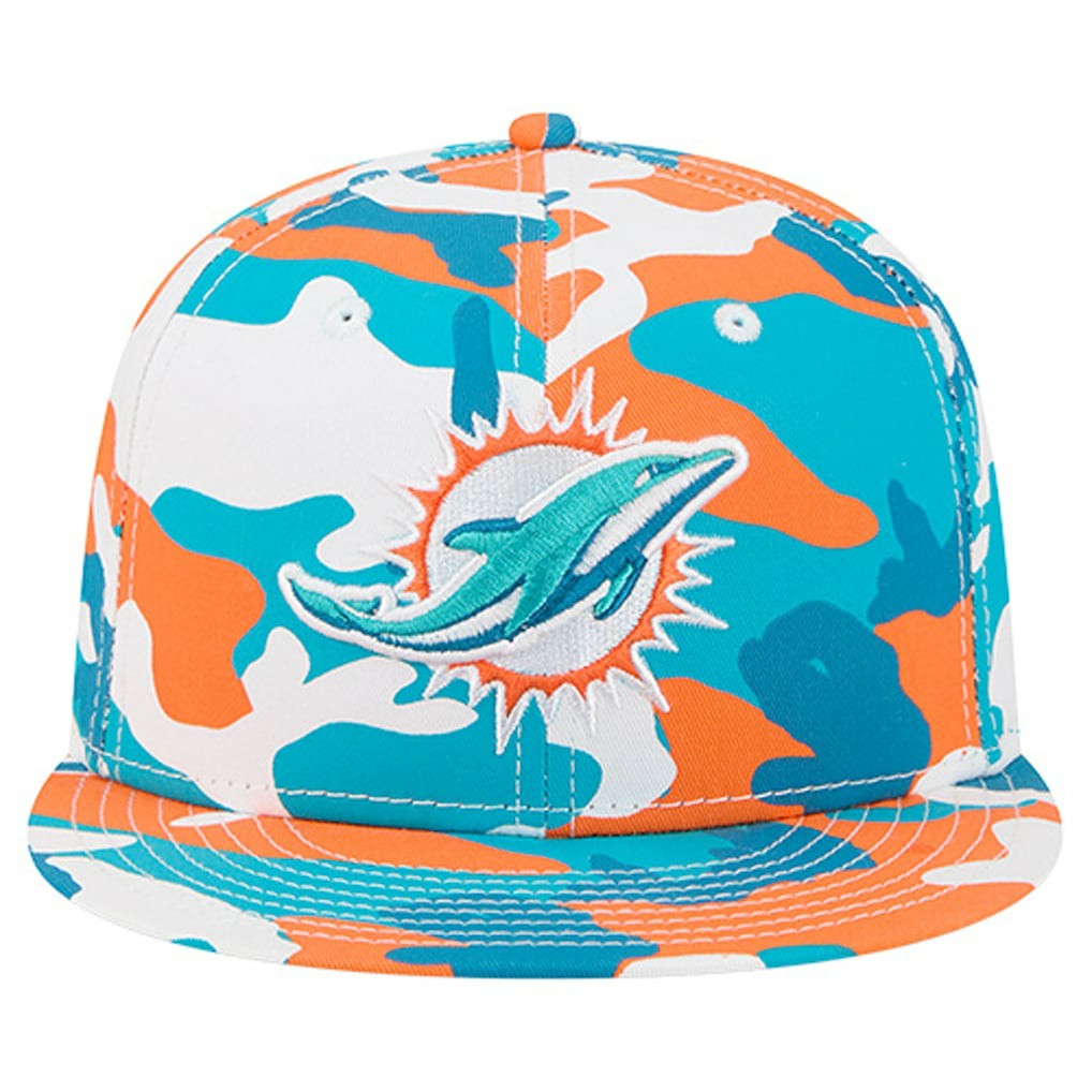 Miami Dolphins New Era 59FIFTY Fitted Hat - Orange/Aqua outlet