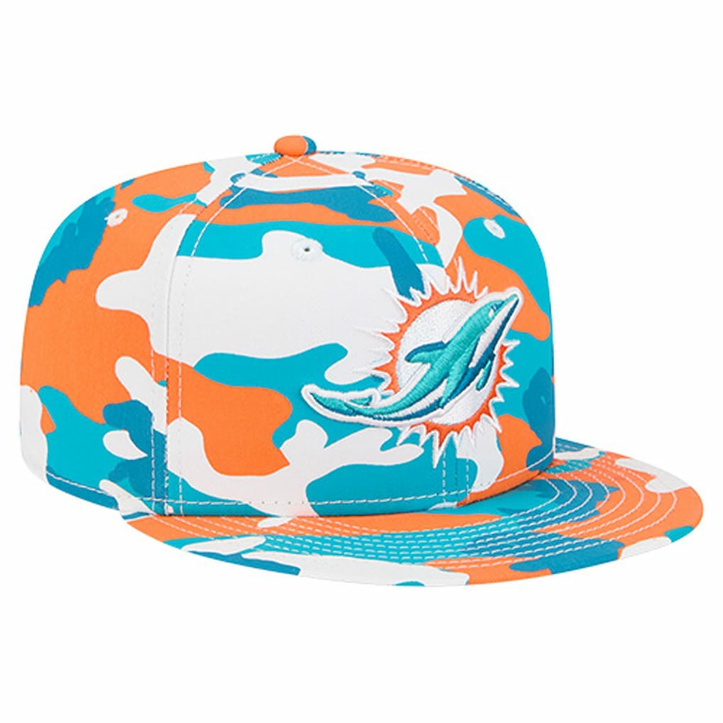 Miami Dolphins New Era 59FIFTY Fitted Hat - Orange/Aqua outlet