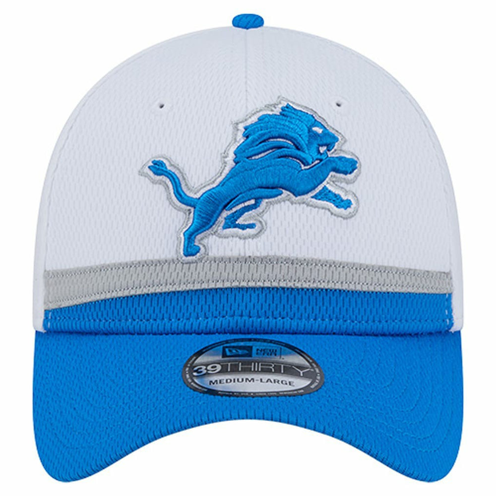 Detroit Lions New Era Dashmark Rays 39THIRTY Flex Hat - White/Blue on sale