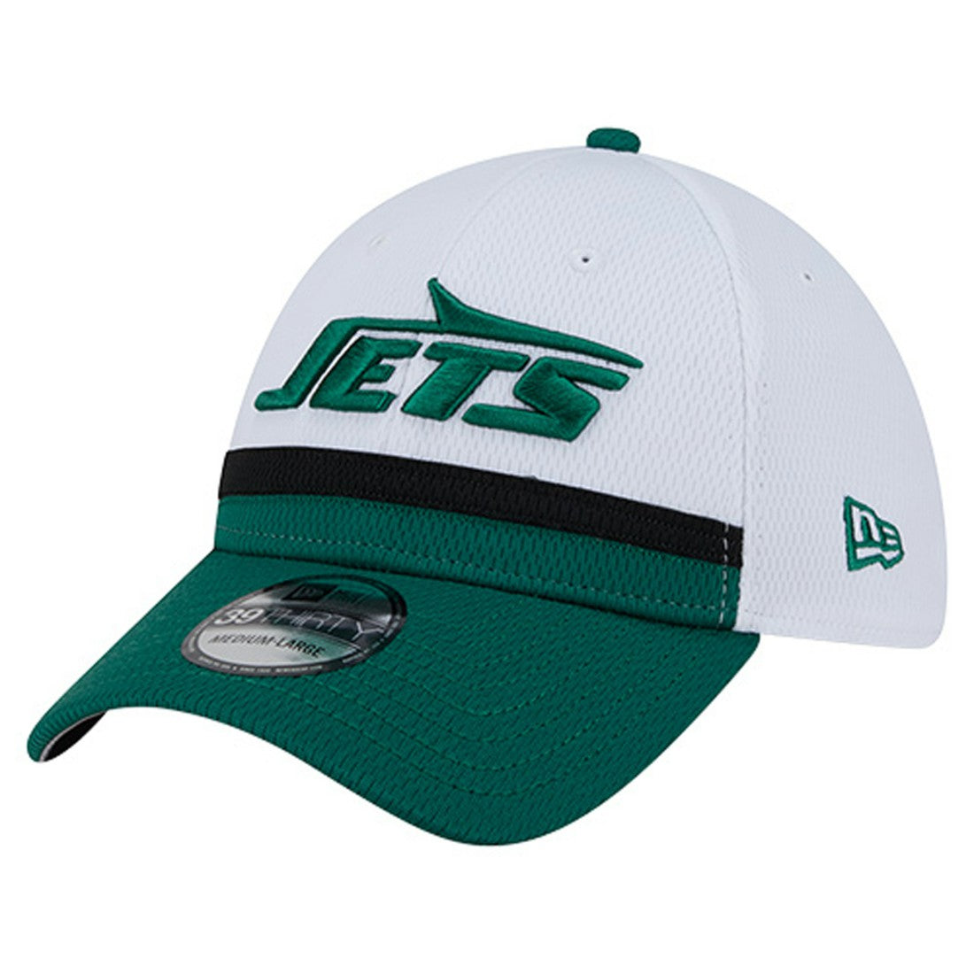 New York Jets New Era Dashmark Rays 39THIRTY Flex Hat - White/Green discount