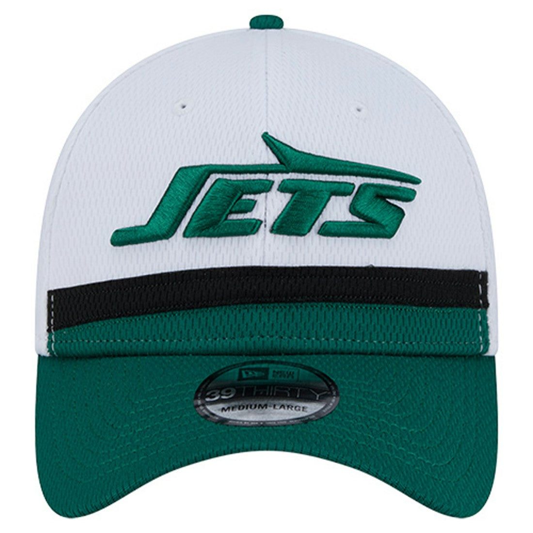 New York Jets New Era Dashmark Rays 39THIRTY Flex Hat - White/Green discount