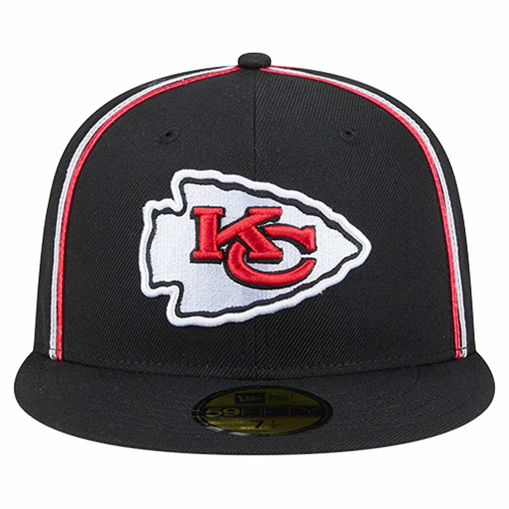 Kansas City Chiefs New Era Soutache 59FIFTY Fitted Hat - Black discount