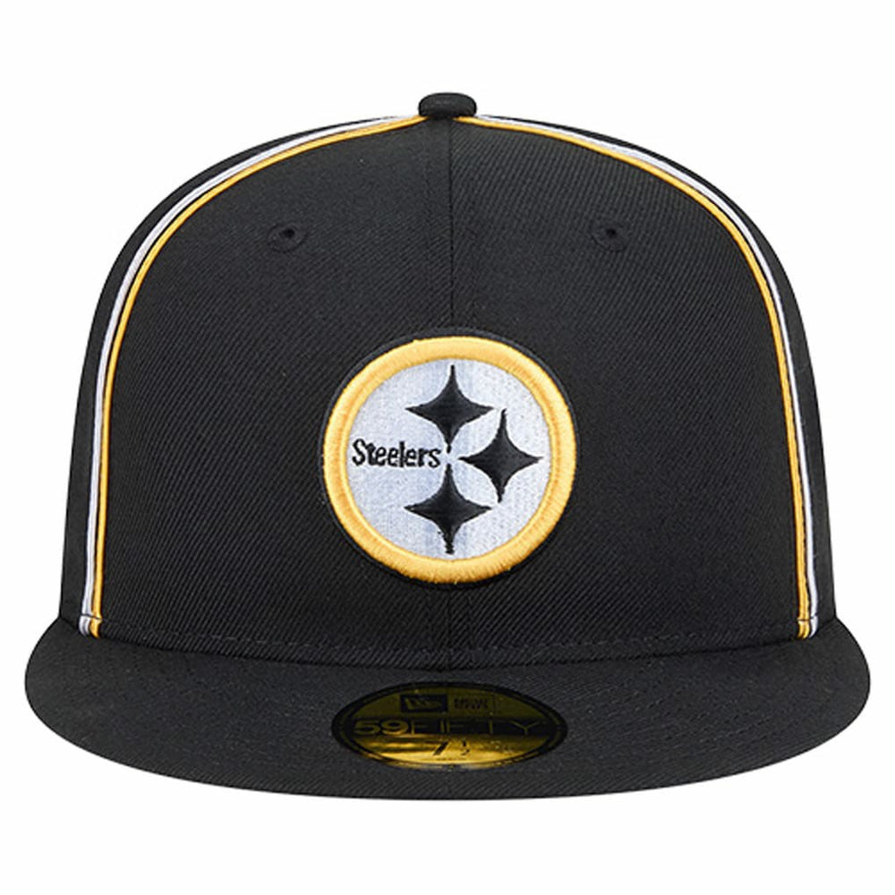 Pittsburgh Steelers New Era Soutache 59FIFTY Fitted Hat - Black discount