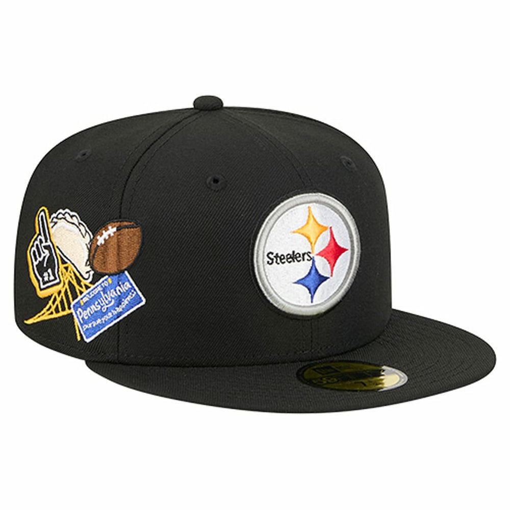 Pittsburgh Steelers New Era Group Chat 59FIFTY Fitted Hat - Black outlet