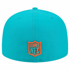 Miami Dolphins New Era Group Chat 59FIFTY Fitted Hat - Aqua sale