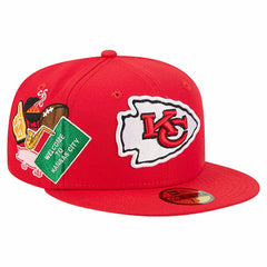 Kansas City Chiefs New Era Group Chat 59FIFTY Fitted Hat - Red discount