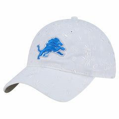 Detroit Lions New Era Women's Floral 9TWENTY Adjustable Hat - White for sale