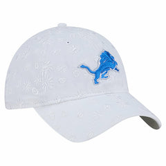 Detroit Lions New Era Women's Floral 9TWENTY Adjustable Hat - White for sale