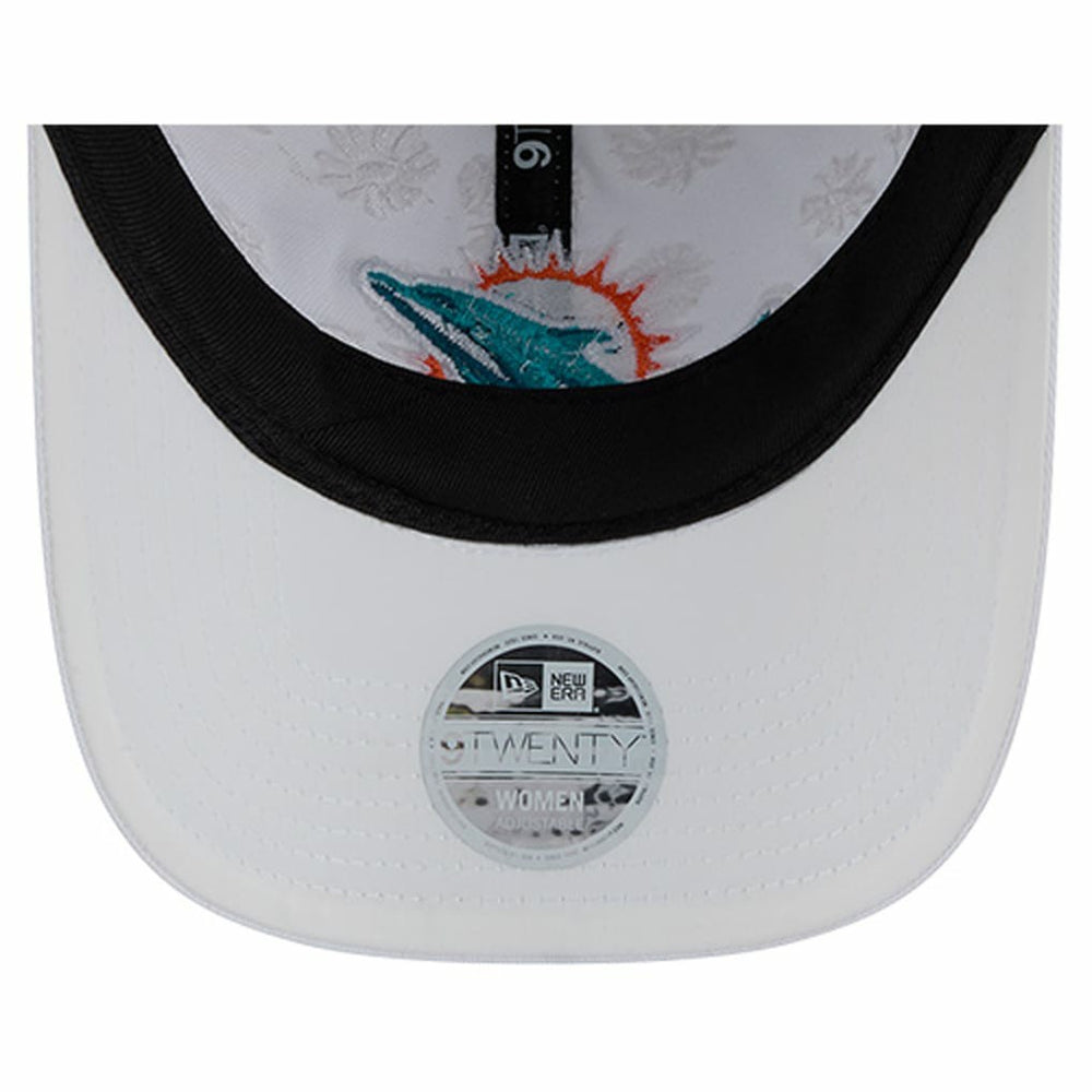 Miami Dolphins New Era Women's Floral 9TWENTY Adjustable Hat - White outlet