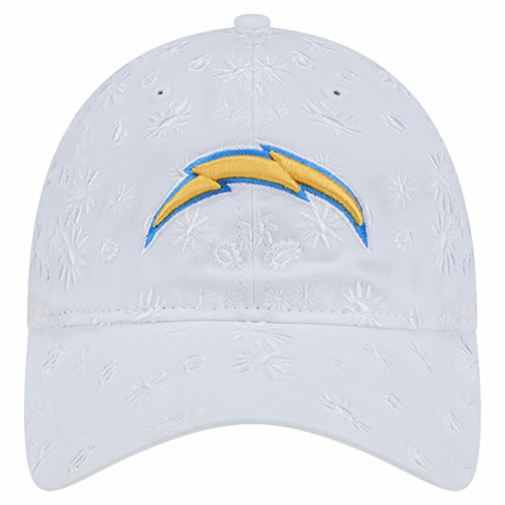 Los Angeles Chargers New Era Women's Floral 9TWENTY Adjustable Hat - White discount