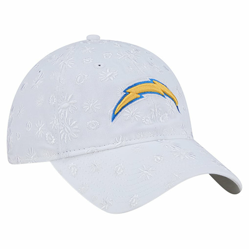 Los Angeles Chargers New Era Women's Floral 9TWENTY Adjustable Hat - White discount