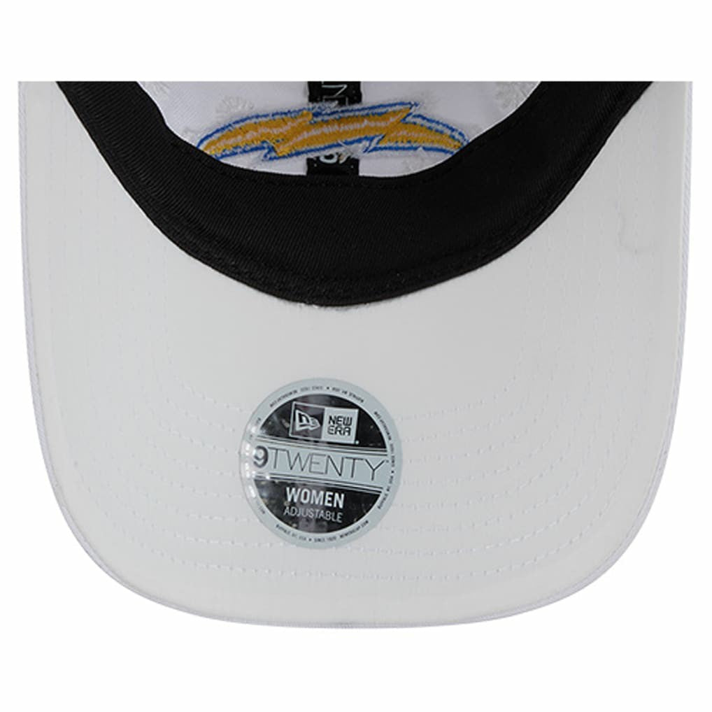 Los Angeles Chargers New Era Women's Floral 9TWENTY Adjustable Hat - White discount