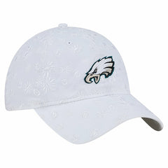 Philadelphia Eagles New Era Women's Floral 9TWENTY Adjustable Hat - White discount
