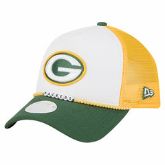 Green Bay Packers New Era Women's Friendship Bracelet 9FORTY Adjustable Hat - White/Green for sale