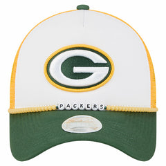 Green Bay Packers New Era Women's Friendship Bracelet 9FORTY Adjustable Hat - White/Green for sale