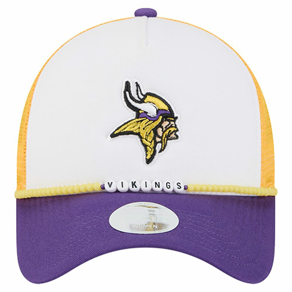Minnesota Vikings New Era Women's Friendship Bracelet 9FORTY Adjustable Hat - White/Purple discount