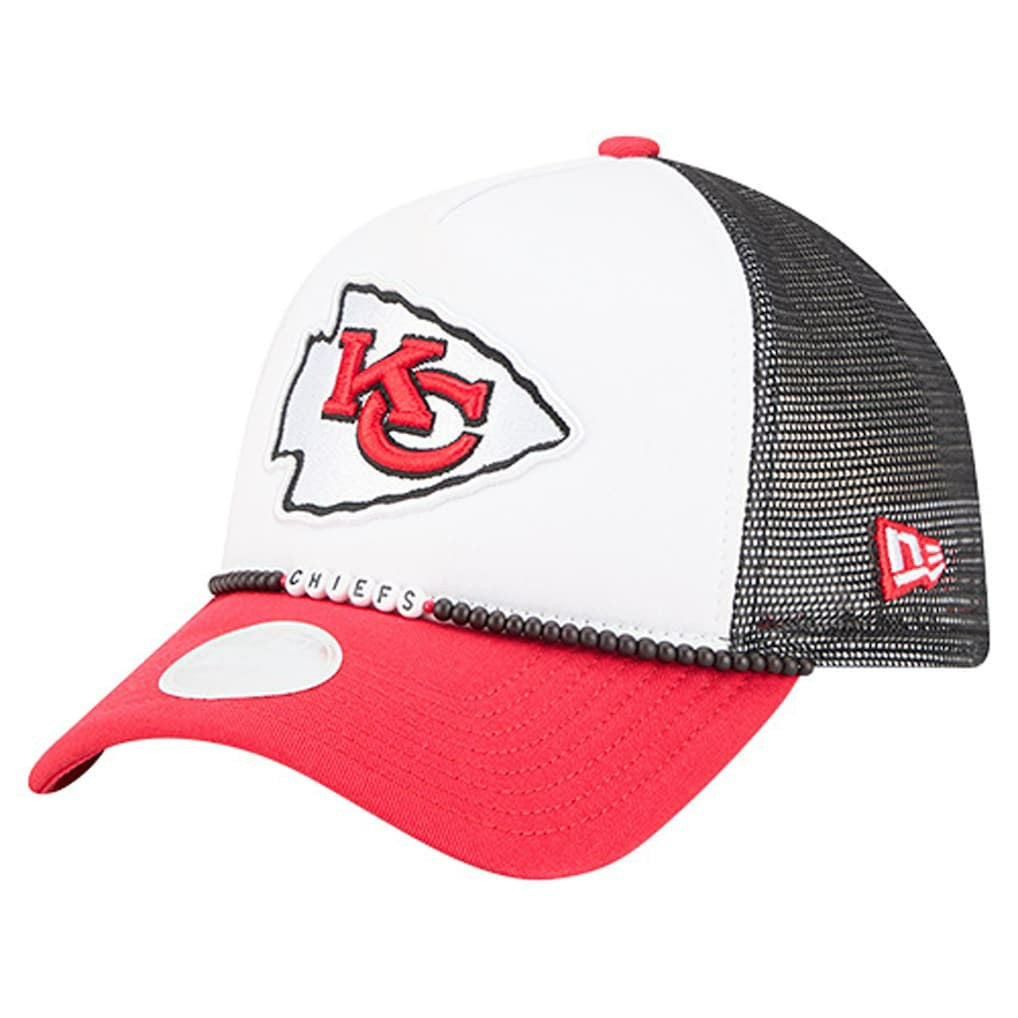 Kansas City Chiefs New Era Women's Friendship Bracelet 9FORTY Adjustable Hat - White/Red sale