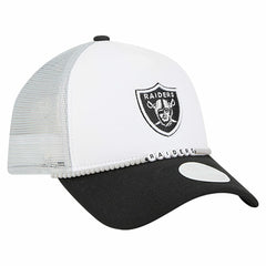 Las Vegas Raiders New Era Women's Friendship Bracelet 9FORTY Adjustable Hat - White/Black sale